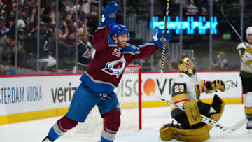 Jun 2, 2021; Denver, Colorado, USA; Brandon Saad Mandatory Credit: Ron Chenoy-USA TODAY Sports