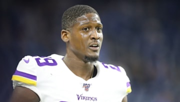 DETROIT, MI - OCTOBER 20: Xavier Rhodes #29 of the Minnesota Vikings warms up prior to the start of the game aganist the Detroit Lions at Ford Field on October 20, 2019 in Detroit, Michigan. (Photo by Rey Del Rio/Getty Images)