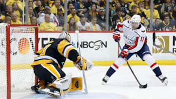 Jakub Vrana, Washington Capitals (Photo by Kirk Irwin/Getty Images) *** Local Caption *** Jakub Vrana;Matt Murray