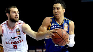 BRISBANE, AUSTRALIA - FEBRUARY 08: Travis Trice of the Bullets breaks away from the defence during the round 18 NBL match between the Brisbane Bullets and the Illawarra Hawks at Brisbane Convention & Exhibition Centre on February 8, 2018 in Brisbane, Australia. (Photo by Bradley Kanaris/Getty Images)
