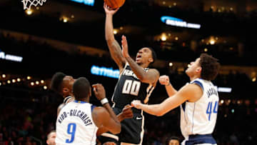 ATLANTA, GA - FEBRUARY 22: Jeff Teague #00 of the Atlanta Hawks goes up for a shot during the second half of an NBA game against the Dallas Mavericks at State Farm Arena on February 22, 2020 in Atlanta, Georgia. NOTE TO USER: User expressly acknowledges and agrees that, by downloading and/or using this photograph, user is consenting to the terms and conditions of the Getty Images License Agreement. (Photo by Todd Kirkland/Getty Images)