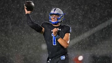 Chandler quarterback Dylan Raiola throws the ball