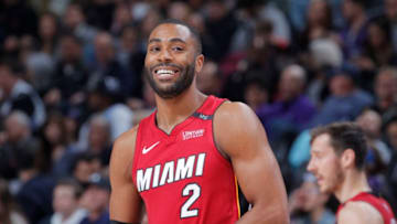 SACRAMENTO, CA - MARCH 14: Wayne Ellington #2 of the Miami Heat looks on during the game against the Sacramento Kings on March 14, 2018 at Golden 1 Center in Sacramento, California. NOTE TO USER: User expressly acknowledges and agrees that, by downloading and or using this photograph, User is consenting to the terms and conditions of the Getty Images Agreement. Mandatory Copyright Notice: Copyright 2018 NBAE (Photo by Rocky Widner/NBAE via Getty Images)