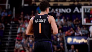 Phoenix Suns Devin Booker (Photo by Michael Gonzales/NBAE via Getty Images)