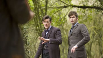 Years after broadcast, fans took part in a grand rewatch of the fiftieth anniversary special, The Day of the Doctor.Image credit: Doctor Who/BBC. Image obtained from: BBC America.