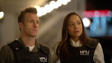 ALERT: L-R: Scott Caan and Dania Ramirez in FOX's upcoming drama ALERT premiering Sunday, Jan. 8 after NFL on FOX. ©2022 Fox Media LLC. CR: Shane Mahood/FOX