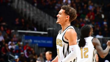 Trae Young #11 of the Atlanta Hawks (Photo by Scott Cunningham/NBAE via Getty Images)