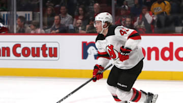 Apr 1, 2018; Montreal, Quebec, CAN; Sami Vatanen against Montreal Canadiens. Mandatory Credit: Jean-Yves Ahern-USA TODAY Sports