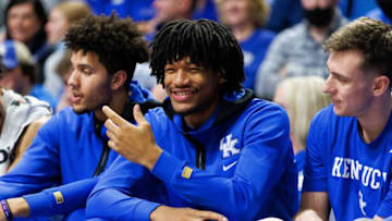 Kentucky Wildcats guard Shaedon Sharpe Credit: Jordan Prather-USA TODAY Sports