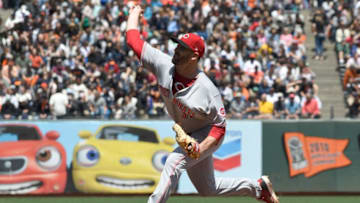 SAN FRANCISCO, CA - MAY 16: Matt Harvey #32 of the Cincinnati Reds pitches against the San Francisco Giants in the bottom of the fourth inning at AT&T Park on May 16, 2018 in San Francisco, California. (Photo by Thearon W. Henderson/Getty Images)