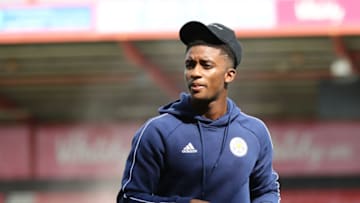 BOURNEMOUTH, ENGLAND - SEPTEMBER 15: Demarai Gray of Leicester City looks on ahead of the Premier League match between AFC Bournemouth and Leicester City at Vitality Stadium on September 15, 2018 in Bournemouth, United Kingdom. (Photo by Bryn Lennon/Getty Images,)
