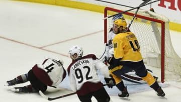 NASHVILLE, TN - APRIL 14: Colorado Avalanche defenseman Tyson Barrie
