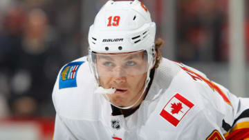 Matthew Tkachuk #19 of the Calgary Flames. (Photo by Jim McIsaac/Getty Images)