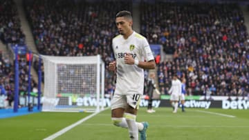 Raphinha of Leeds United (Photo by James Holyoak/MB Media/Getty Images)