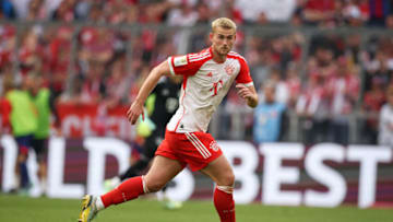 Bayern Munich defender Matthijs de Ligt identifies key area of improvement for himself next season. (Photo by Stefan Matzke - sampics/Corbis via Getty Images)