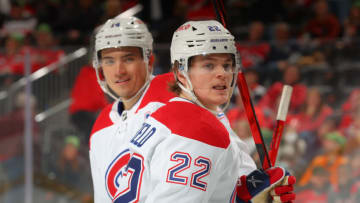 Cole Caufield #22 of the Montreal Canadiens. (Photo by Rich Graessle/Getty Images)