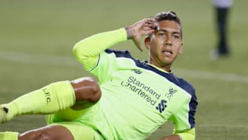 SANTA CLARA, CA - JULY 30: Roberto Firmino of Liverpool FC celebrates a goal during the International Champions Cup match against AC Milan at Levi's Stadium on July 30, 2016 in Santa Clara, California. (Photo by Lachlan Cunningham/Getty Images)