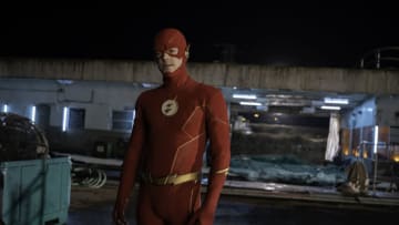The Flash -- "The Curious Case of Bartholomew Allen" -- Image Number: FLA816b_0299r.jpg -- Pictured: Grant Gustin as The Flash -- Photo: Colin Bentley/The CW -- © 2022 The CW Network, LLC. All Rights Reserved.