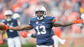 Defensive back Javaris Davis #13 of the Auburn Tigers (Photo by Michael Chang/Getty Images)