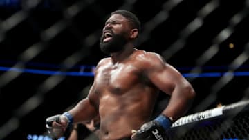 CHICAGO, IL - JUNE 09: Curtis Blaydes reacts after defeating Alistair Overeem of England by TKO in the third round of their heavyweight bout during the UFC 225: Whittaker v Romero 2 event at the United Center on June 9, 2018 in Chicago, Illinois. (Photo by Dylan Buell/Getty Images)