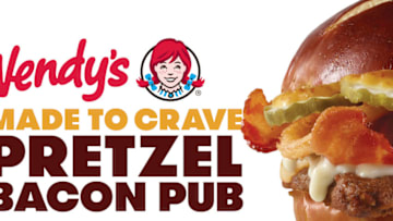 New Pretzel Bacon Pub Cheeseburger, photo provided by Wendy's