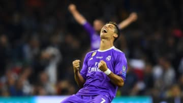 CARDIFF, WALES - JUNE 03: Cristiano Ronaldo of Real Madrid celerbrates victory after the UEFA Champions League Final between Juventus and Real Madrid at National Stadium of Wales on June 3, 2017 in Cardiff, Wales. (Photo by Laurence Griffiths/Getty Images)