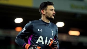 NORWICH, ENGLAND - FEBRUARY 2: Hugo Lloris of Tottenham Hotspur during the Barclays Premier League match between Norwich City and Tottenham Hotspur at Carrow Road Stadium on February 2, 2016 in Norwich, England. (Photo by Stephen Pond/Getty Images)