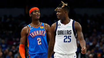 Shai Gilgeous-Alexander #2 of the Oklahoma City Thunder (Photo by Tim Heitman/Getty Images)