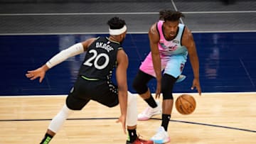 Josh Okogie of the Minnesota Timberwolves did not make a recent top small forwards list. (Photo by Hannah Foslien/Getty Images)