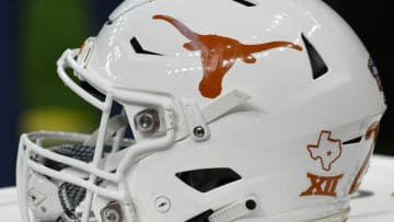 Texas football helmet. (Photo by Jeffrey Vest/Icon Sportswire via Getty Images)
