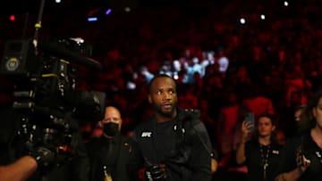 Jun 12, 2021; Glendale, Arizona, USA; Leon Edwards before fighting Nate Diaz during UFC 263 at Gila River Arena. Mandatory Credit: Mark J. Rebilas-USA TODAY Sports
