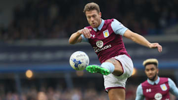 BIRMINGHAM, ENGLAND - OCTOBER 30: Nathan Baker of Aston Villa during the Sky Bet Championship match between Birmingham City and Aston Villa at St Andrews (stadium) on October 30, 2016 in Birmingham, England. (Photo by Matthew Ashton - AMA/Getty Images)