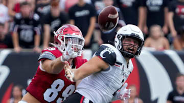 Cincinnati Bearcats linebacker Wilson Huber against Miami Redhawks at Paycor Stadium.