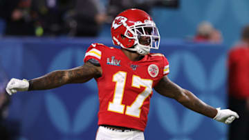 Mecole Hardman #17 of the Kansas City Chiefs (Photo by Tom Pennington/Getty Images)