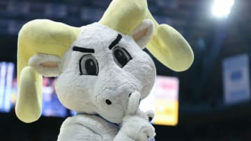 CHAPEL HILL, NC - FEBRUARY 25: University of North Carolina mascot Rameses poses for a photo during a game between NC State and North Carolina at Dean E. Smith Center on February 25, 2020 in Chapel Hill, North Carolina. (Photo by Andy Mead/ISI Photos/Getty Images)