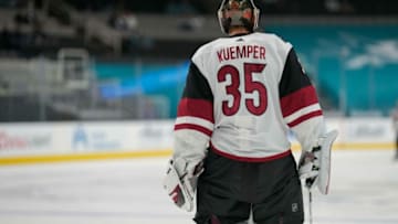 Darcy Kuemper #35, Arizona Coyotes Mandatory Credit: Stan Szeto-USA TODAY Sports