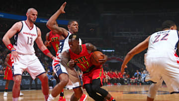 WASHINGTON, DC -  APRIL 26: Dennis Schroder