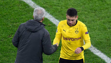 Raphael Guerreiro missed the game against Eintracht Frankfurt on Saturday (Photo by BERND THISSEN/POOL/AFP via Getty Images)