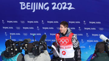 ZHANGJIAKOU, CHINA - FEBRUARY 11: Shaun White of Team United States looks on during the Men's Snowboard Halfpipe Final on day 7 of the Beijing 2022 Winter Olympics at Genting Snow Park on February 11, 2022 in Zhangjiakou, China. (Photo by Cameron Spencer/Getty Images)