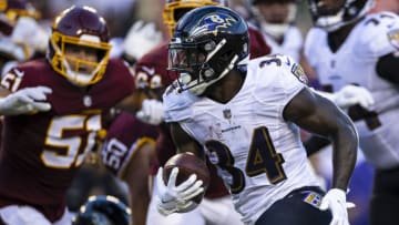 Ty'Son Williams #34 of the Baltimore Ravens. (Photo by Scott Taetsch/Getty Images)