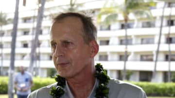 Nov 20, 2016; Lahaina, Maui, Hawaii; Tennessee Volunteers coach Rick Barnes speaks to the media at a press conference before the Maui Jim Maui Invitational at the Sheraton Maui Resort and Spa. Mandatory Credit: Brian Spurlock-USA TODAY Sports