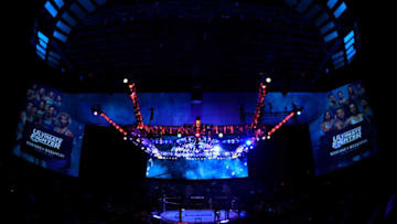LAS VEGAS, NV - DECEMBER 01: A general view of the Octagon during the TUF Finale event inside Park Theater on December 01, 2017 in Las Vegas, Nevada. (Photo by Jeff Bottari/Zuffa LLC/Zuffa LLC via Getty Images)