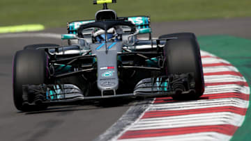 MEXICO CITY, MEXICO - OCTOBER 26: Valtteri Bottas driving the (77) Mercedes AMG Petronas F1 Team Mercedes WO9 on track during practice for the Formula One Grand Prix of Mexico at Autodromo Hermanos Rodriguez on October 26, 2018 in Mexico City, Mexico. (Photo by Charles Coates/Getty Images)