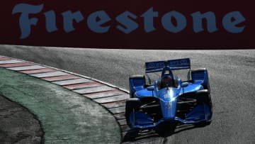 MONTEREY, CALIFORNIA - SEPTEMBER 20: Felix Rosenqvist #10 of Sweden and NTT DATA Chip Ganassi Racing Honda practices for the NTT IndyCar Series Firestone Grand Prix of Monterey at WeatherTech Raceway Laguna Seca on September 20, 2019 in Monterey, California. (Photo by Robert Reiners/Getty Images)