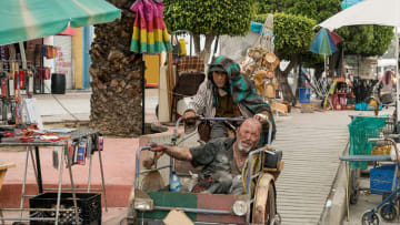 Jesse Borrego as Efrain Morales, Ruben Blades as Daniel Salazar, Fear The Walking Dead -- AMC
