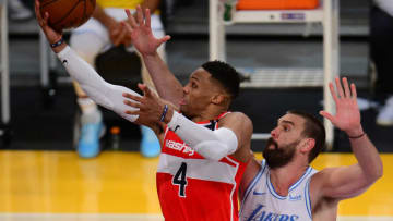 Washington Wizards Russell Westbrook. Mandatory Credit: Gary A. Vasquez-USA TODAY Sports