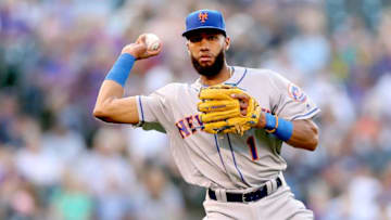 DENVER, CO - AUGUST 01: Amed Rosario (Photo by Matthew Stockman/Getty Images)