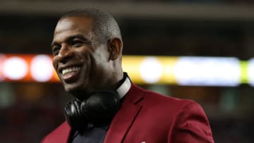 Deion Sanders revealed to reporters his inspirational Colorado football goal for the opening game of the 2023 Buffaloes season (Photo by Maddie Meyer/Getty Images)