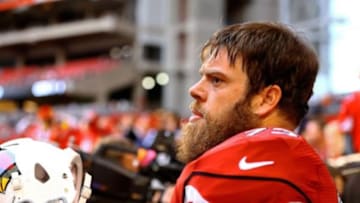 Dec 8, 2013; Phoenix, AZ, USA; Arizona Cardinals offensive tackle Eric Winston against the St. Louis Rams at University of Phoenix Stadium. Mandatory Credit: Mark J. Rebilas-USA TODAY Sports