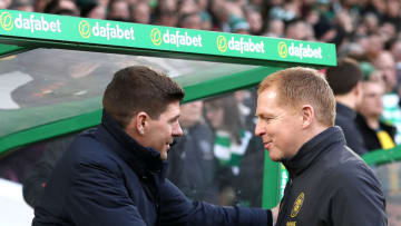 Rangers Manager Steven Gerrard and Celtic Manager Neil Lennon. (Photo by Ian MacNicol/Getty Images)